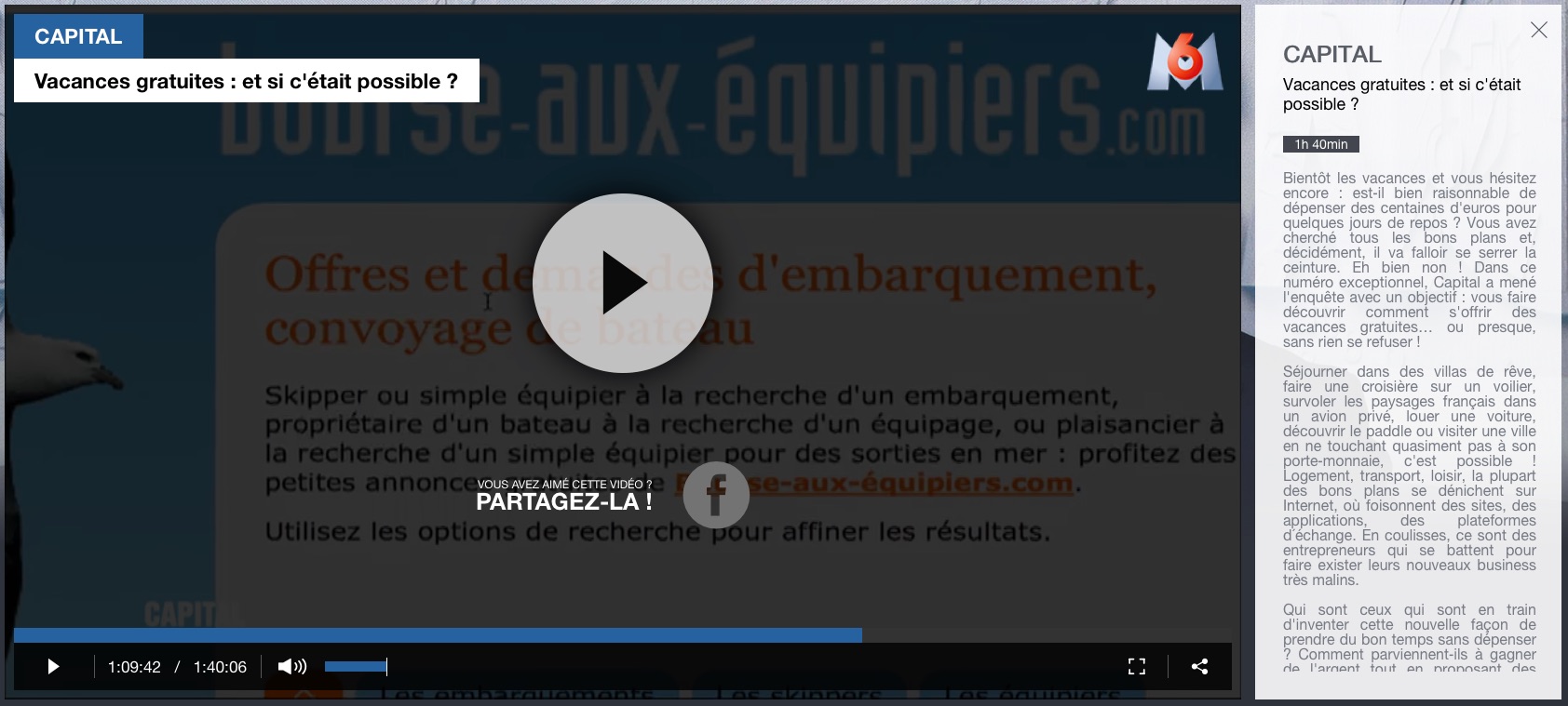 Bourse-aux-Équipiers.com à l’écran dans l’émission Capital sur M6